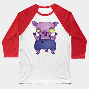 Zombie Piggy Baseball T-Shirt